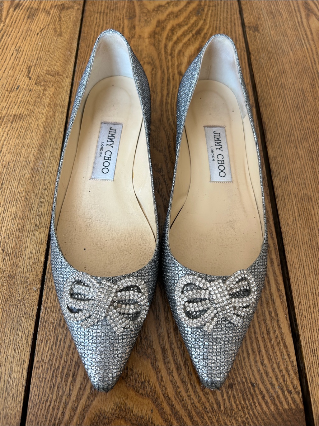 Jimmy Choo Raquelle Bow Ballet Flats